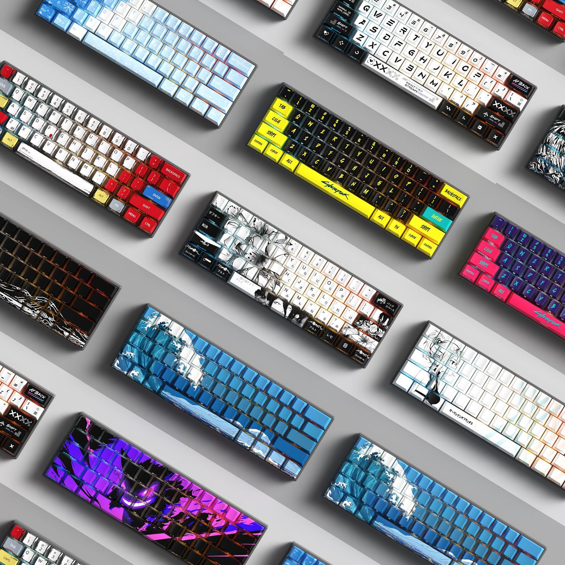 Anime Art PBT Keycap Set 129 Keys 4