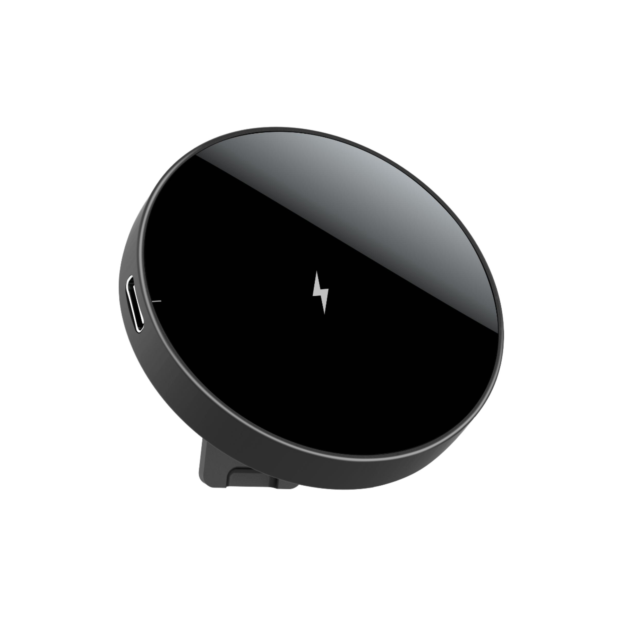 Compact Magnetic Wireless Charger with Travel Stand