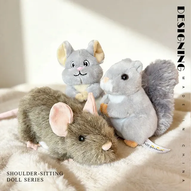 12 Styles Standing Shoulder Plush Toys Assortment 4
