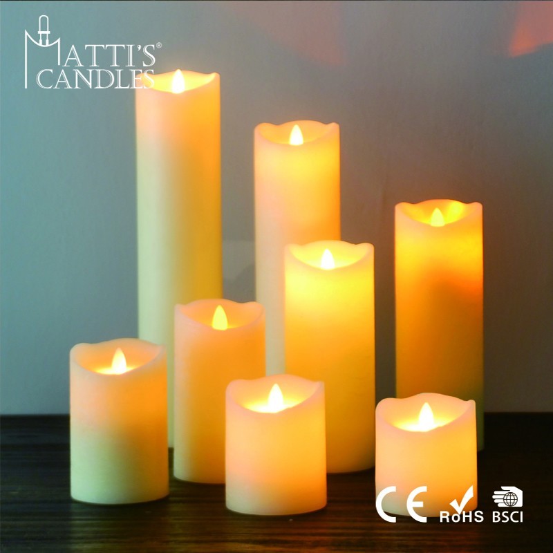 Matti's Moving Wick Flameless Led Candle for Home