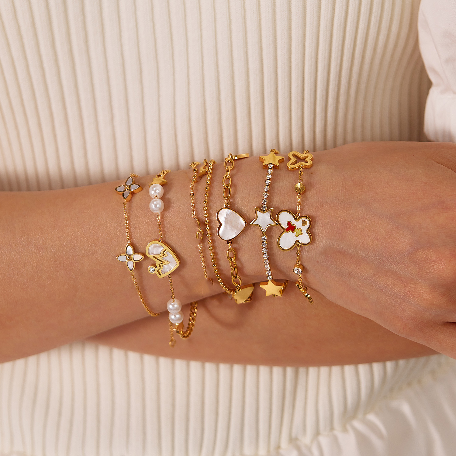 Gold Plated Stainless Steel Bracelet for Women 2