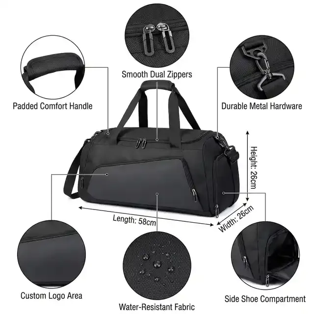 Waterproof Men's Sport Crossbody Tote 2
