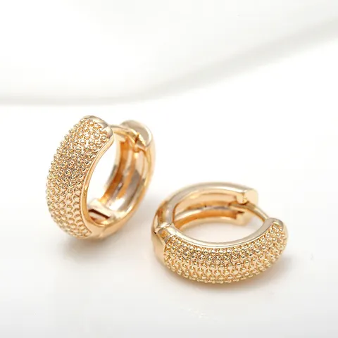 Gold Semi-glossy Semi-lug Ear Buckle Korean Version Of