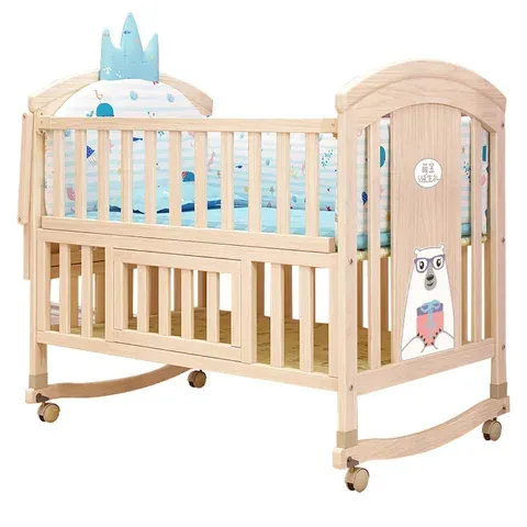 Solid Wood Baby Bed