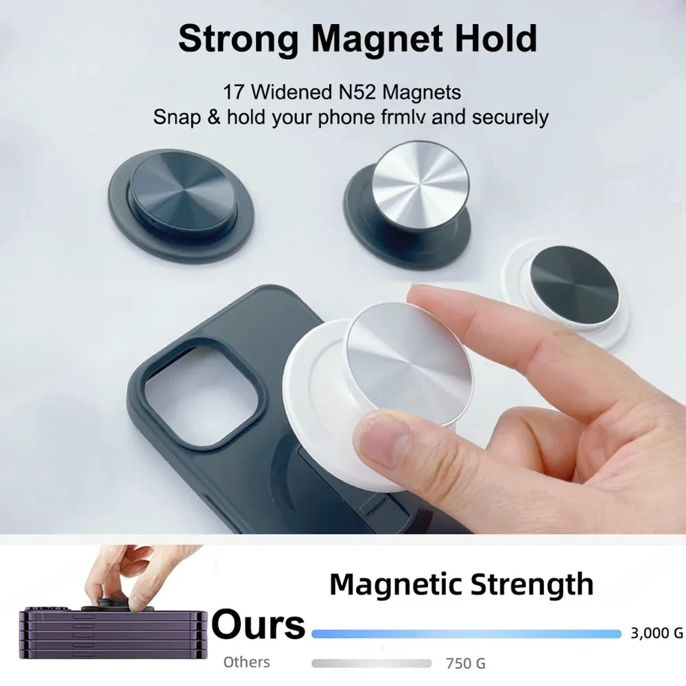 Magnetischer Faltbarer Telefongriffhalter für Samsung Mount Socket Pocket 2