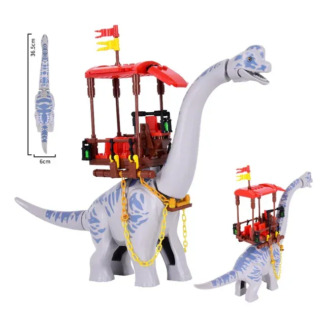 Colorful Brachiosaurus Dinosaur Building Bricks 2