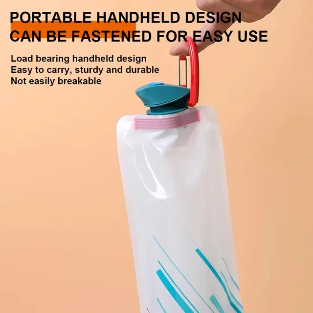 Foldable Outdoor PE Plastic Water Bottle 4