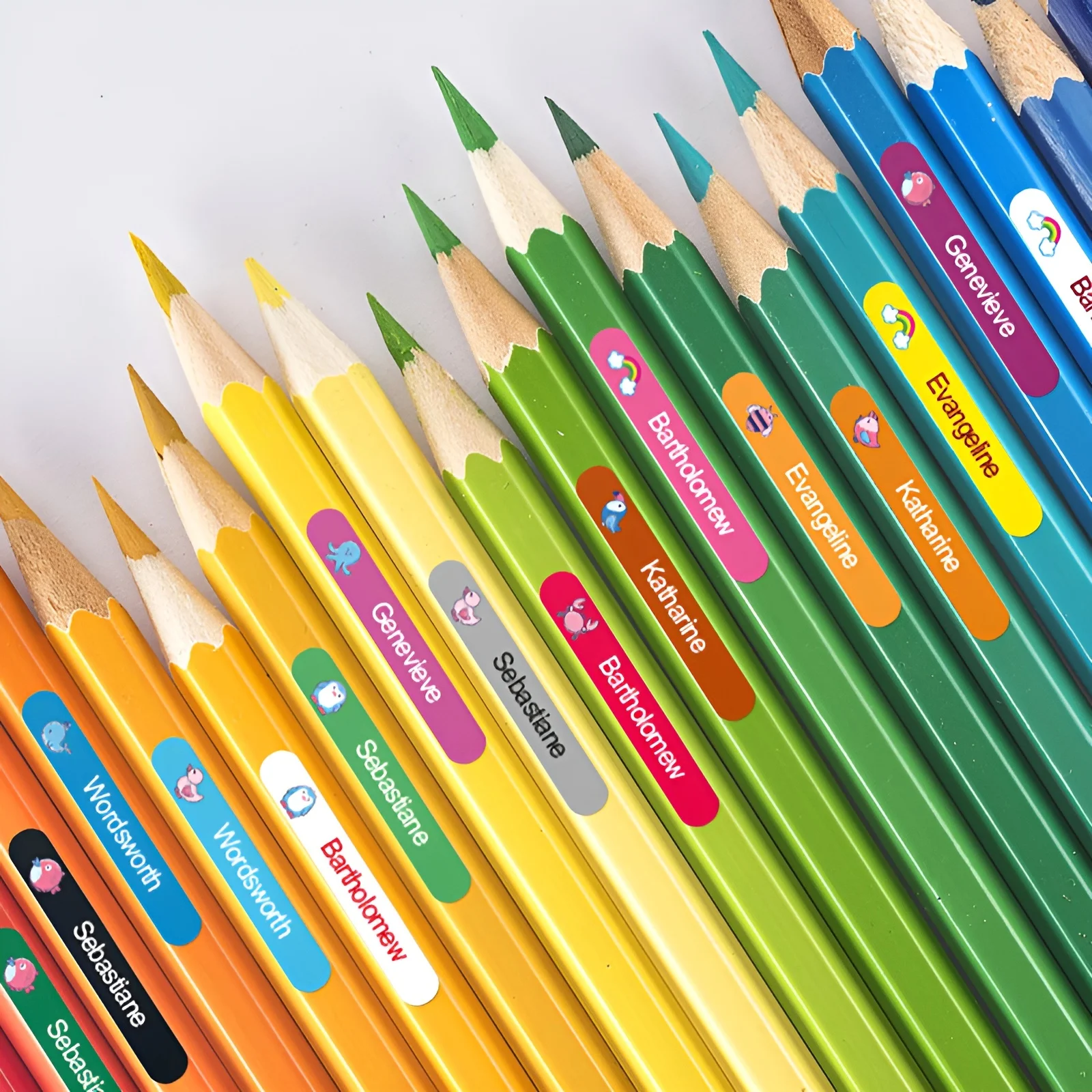 Personalisierte Wasserfeste Etiketten Individuell für Kinder Schulausrüstung – 4