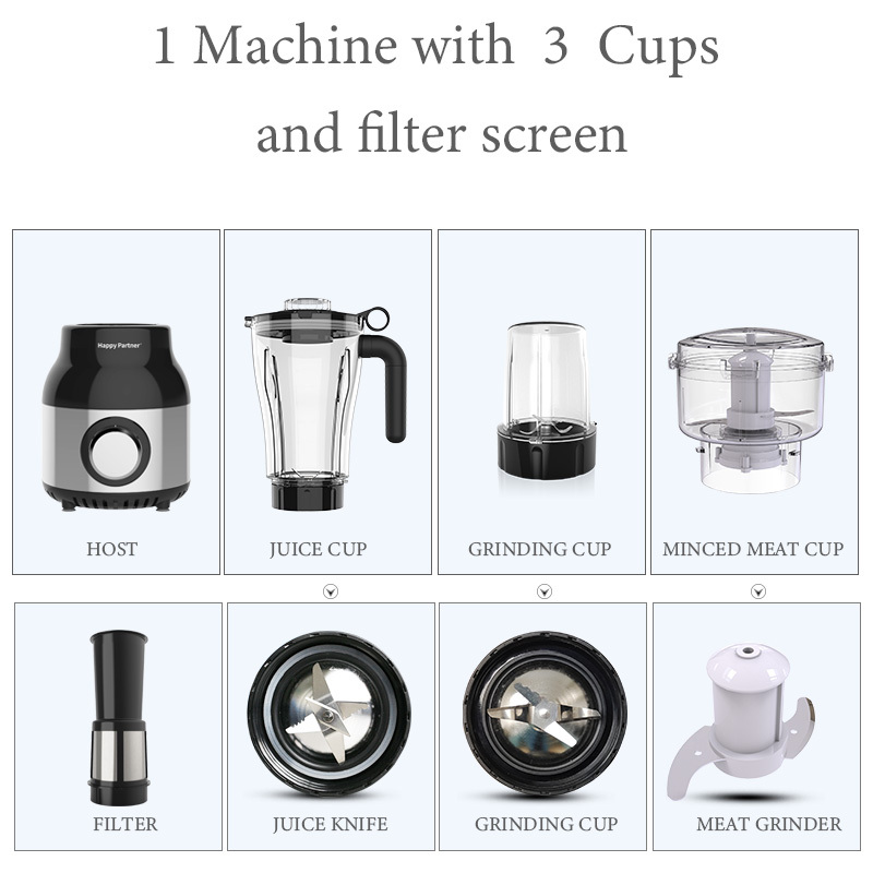 4-in-1 Kitchen Blender with Copper Motor 4