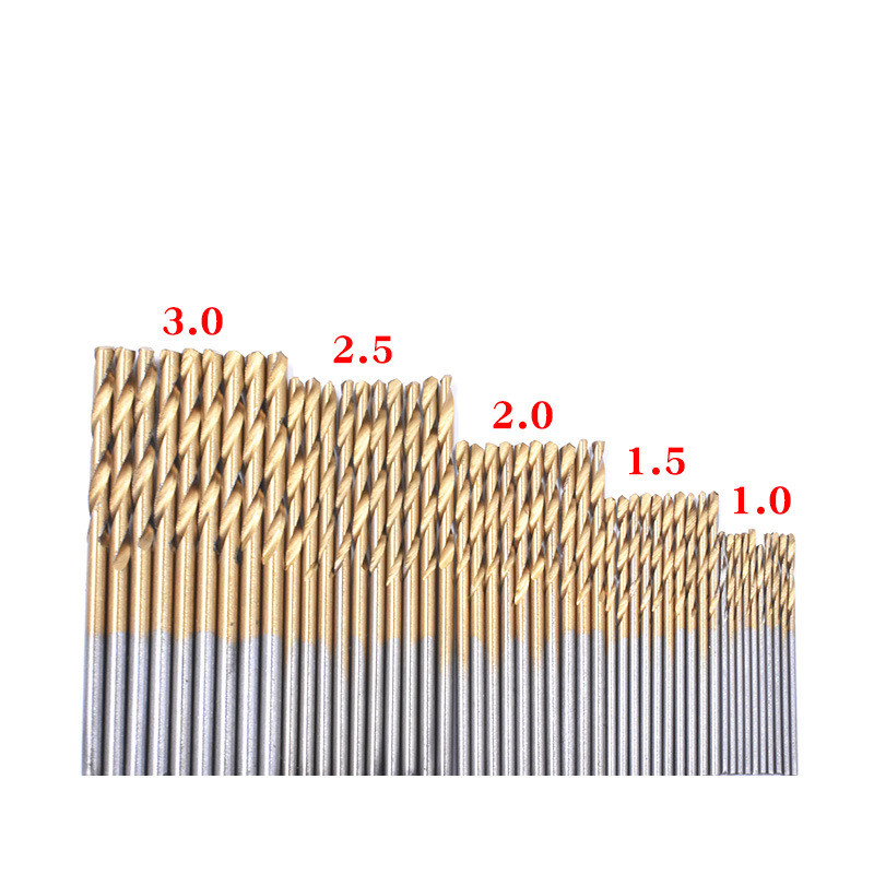 Straight Shank Twist Drill Bit Titanium Plated Hole