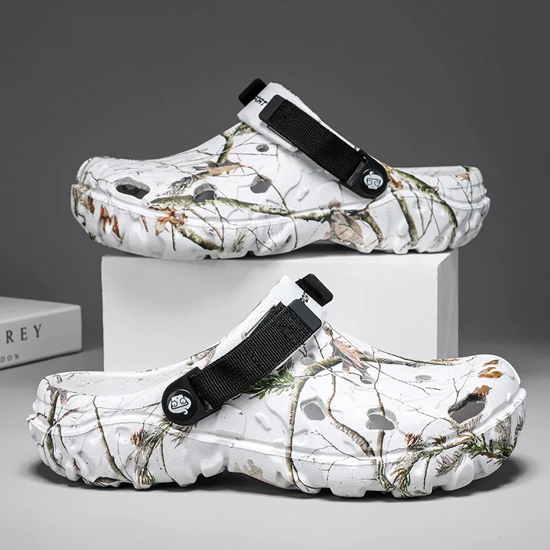 Sommer-Herren-Clogs Sandalen Haus- und Gartenschuhe Bequeme Herren- Damen-Hausschuhe 3