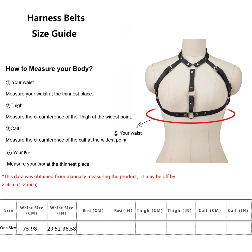 Mode Gürtel Street Style Brust Harness Hosenträger für 4