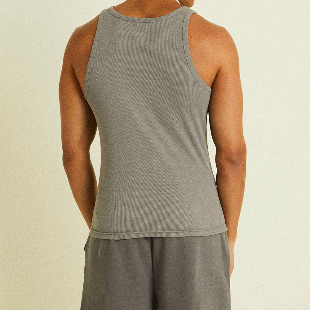 Customization Men's Tanktop Compression Athletic Clothing Fitted Fitness 4