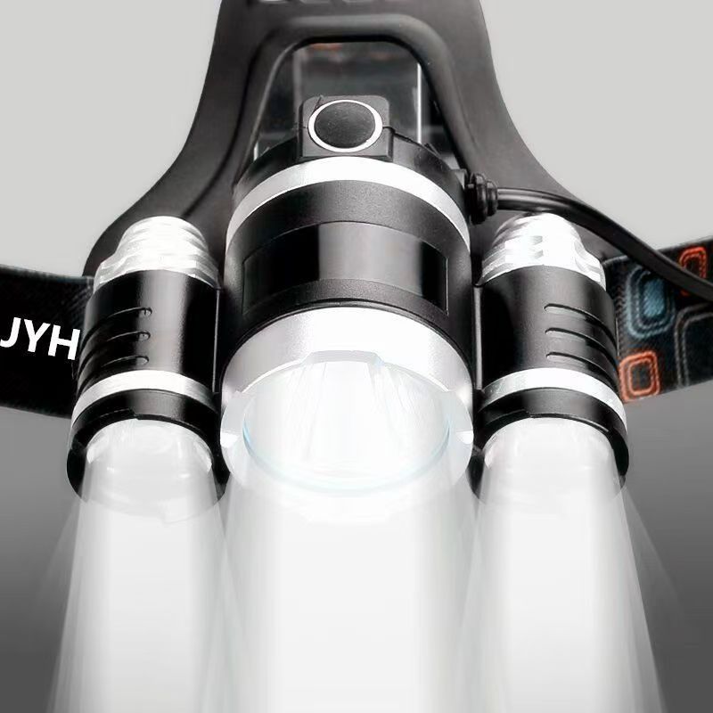 USB Rechargeable T6 High Power LED Headlamp Three 4