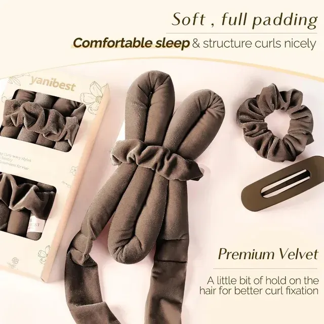 Heatless Hair Curler Set 4
