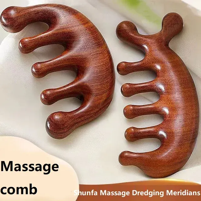 Holz-Kopfhaut-Massagekamm 3