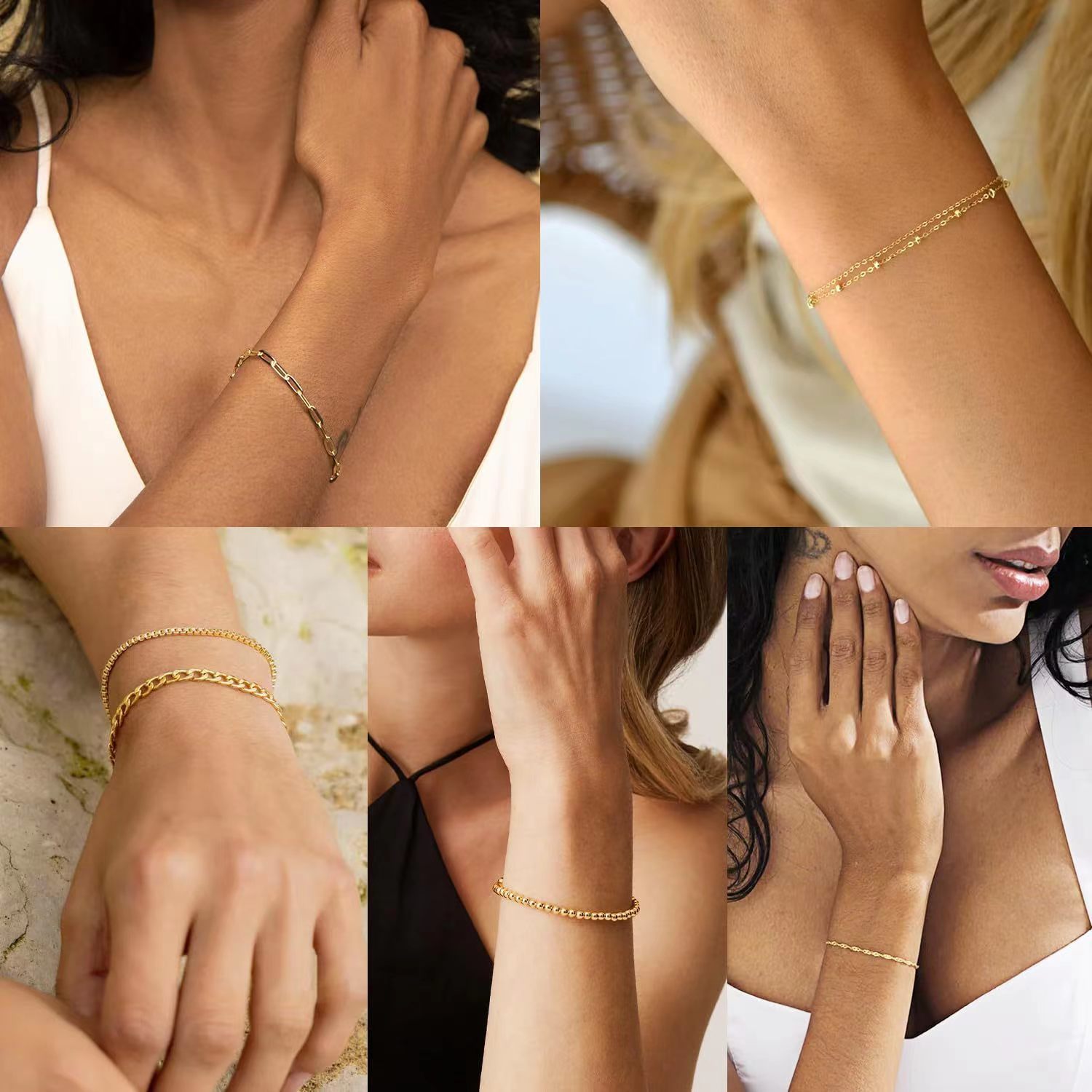 Stainless Steel Cuban Link Bracelet for Women 3