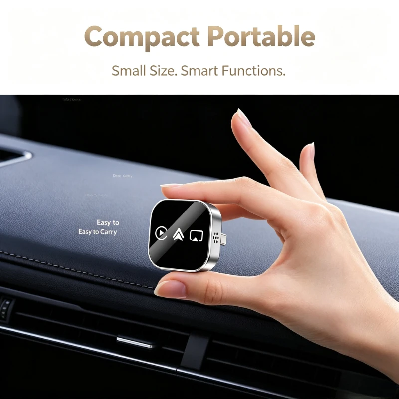 Neues Design 4-in-1 Auto-CarPlay-Dongle Bluetooth Bildschirmübertragung Plug-and-Play Kabelloser 3