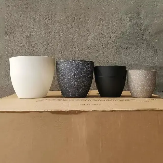 Stone-Look Flower Pot 4