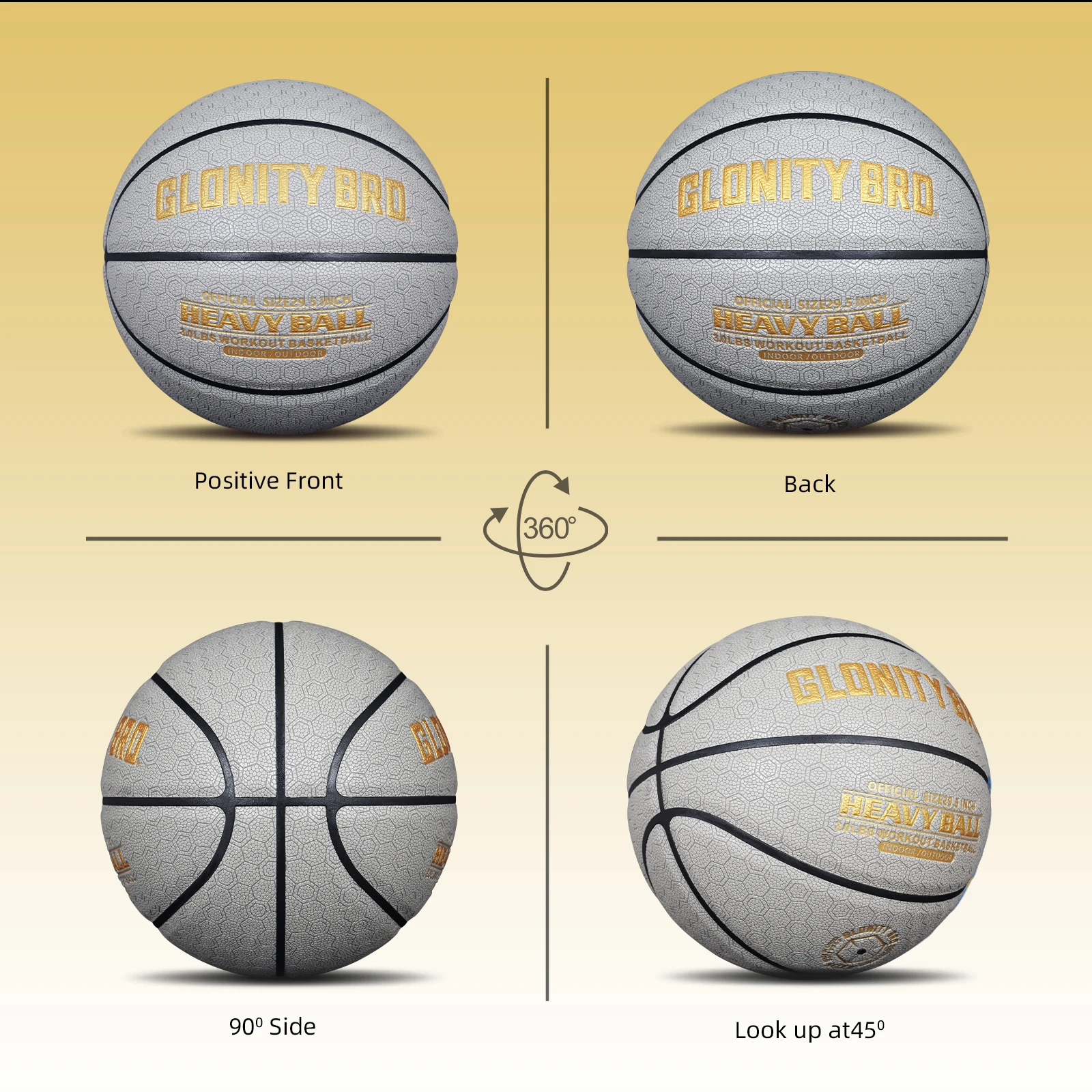 3 2 LBS Gewichteter Schwerer Trainingsbasketball 29 5 4