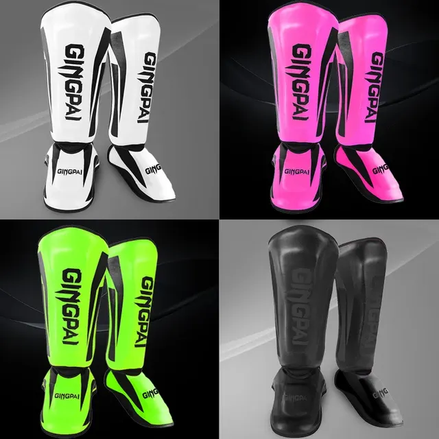 Pair of PU Leather Boxing Shin Guards 2