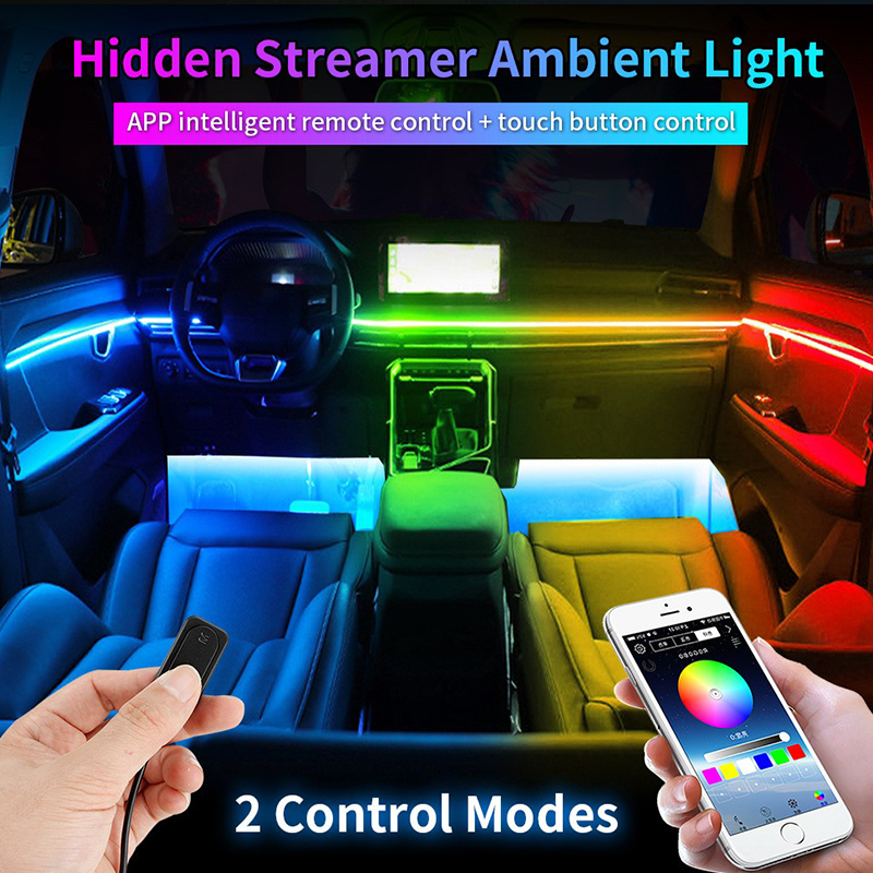 22-in-1 Car LED Strip with Wireless App 3