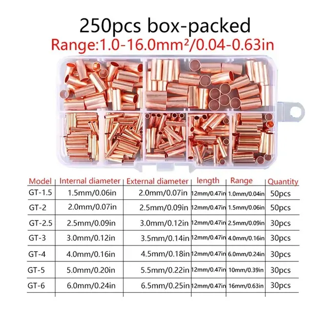 250-Piece Copper Crimp Connector Kit 4