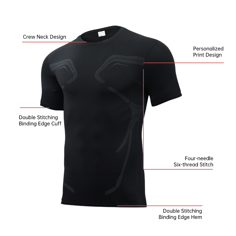 Men's Breathable Muscle Fit Fitness Tee 2