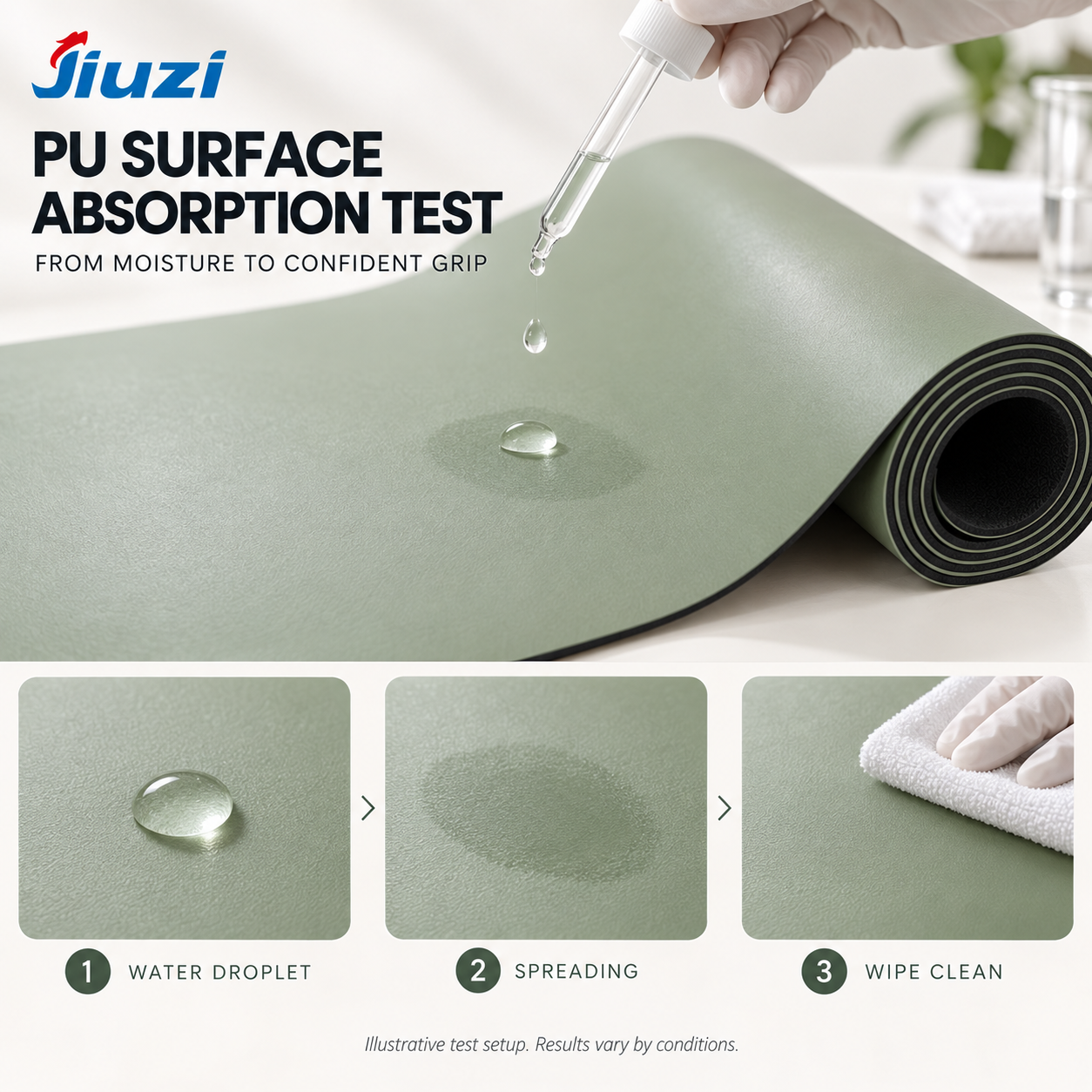 Foldable Non-Slip PU Yoga Mat 3