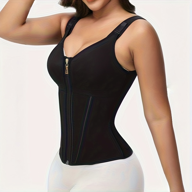Breathable Shapewear Bodysuit with Front Zipper 3