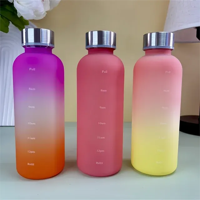 Leak-Proof 550ml Sports Bottle with Time Markers 4