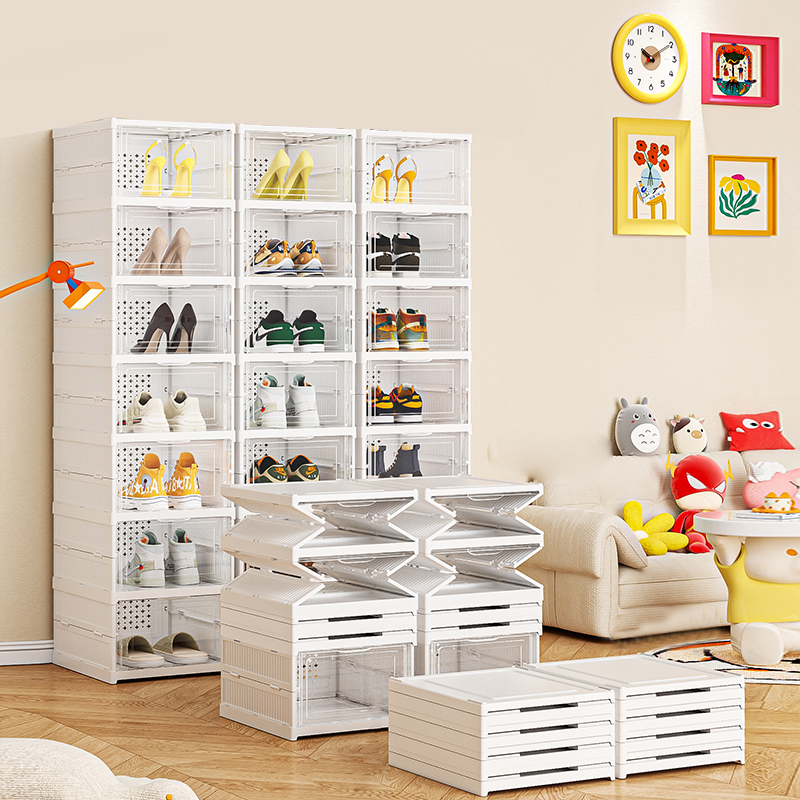6-Tier Foldable Clear Shoe Rack 2