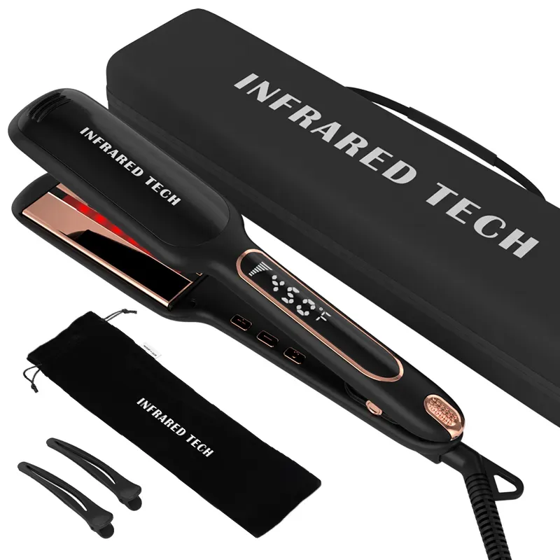 Titanium Infrared 2-in-1 Hair Straightener Curler