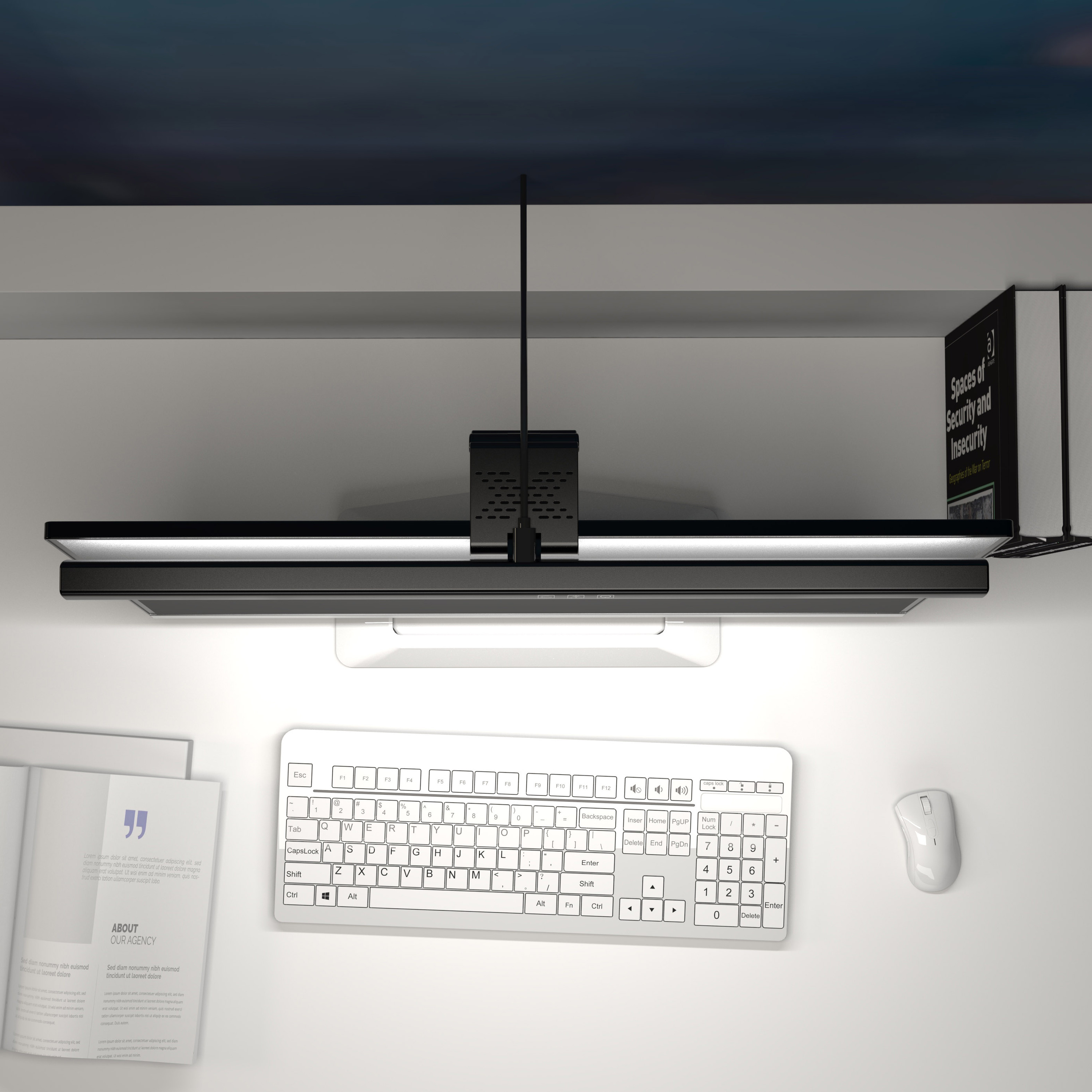 Monitor LED Clamp Light Desk Study Lighting Computer 2