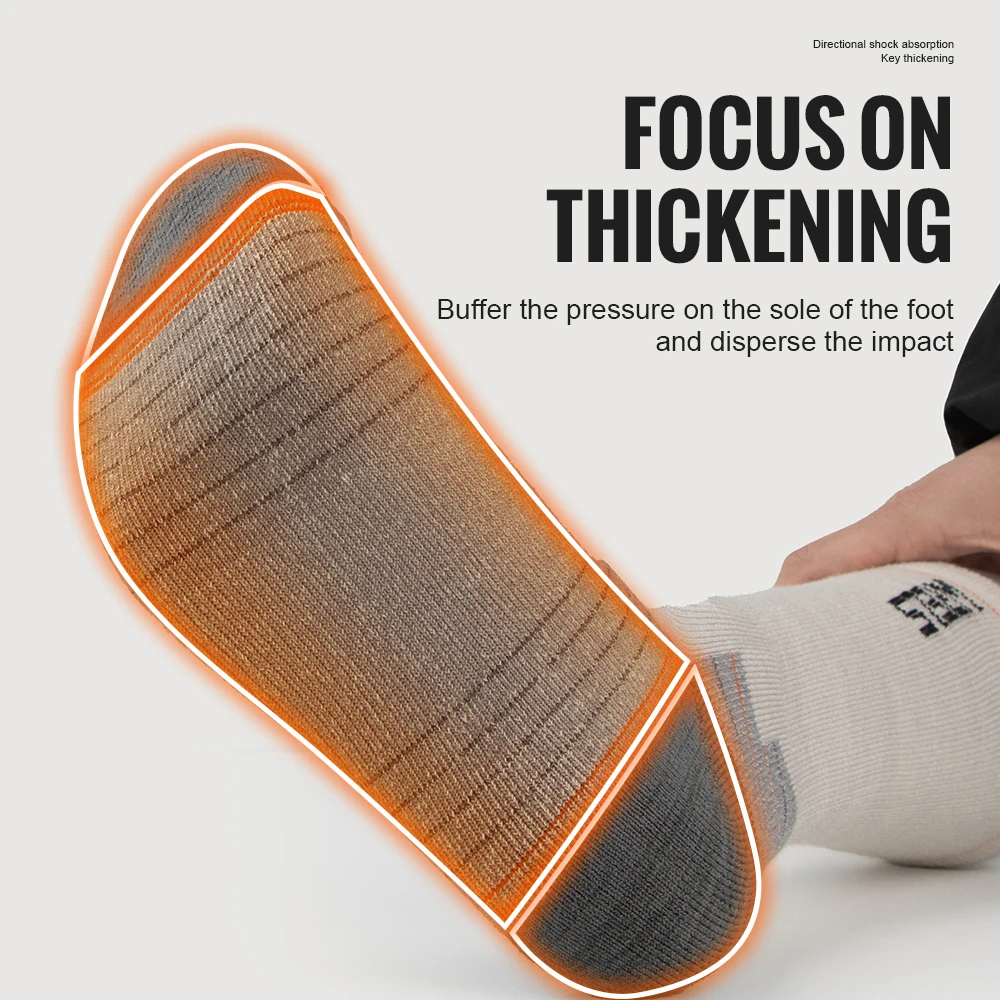 WRELS Socken aus Merinowolle Wandern Laufen Weich Leicht 4