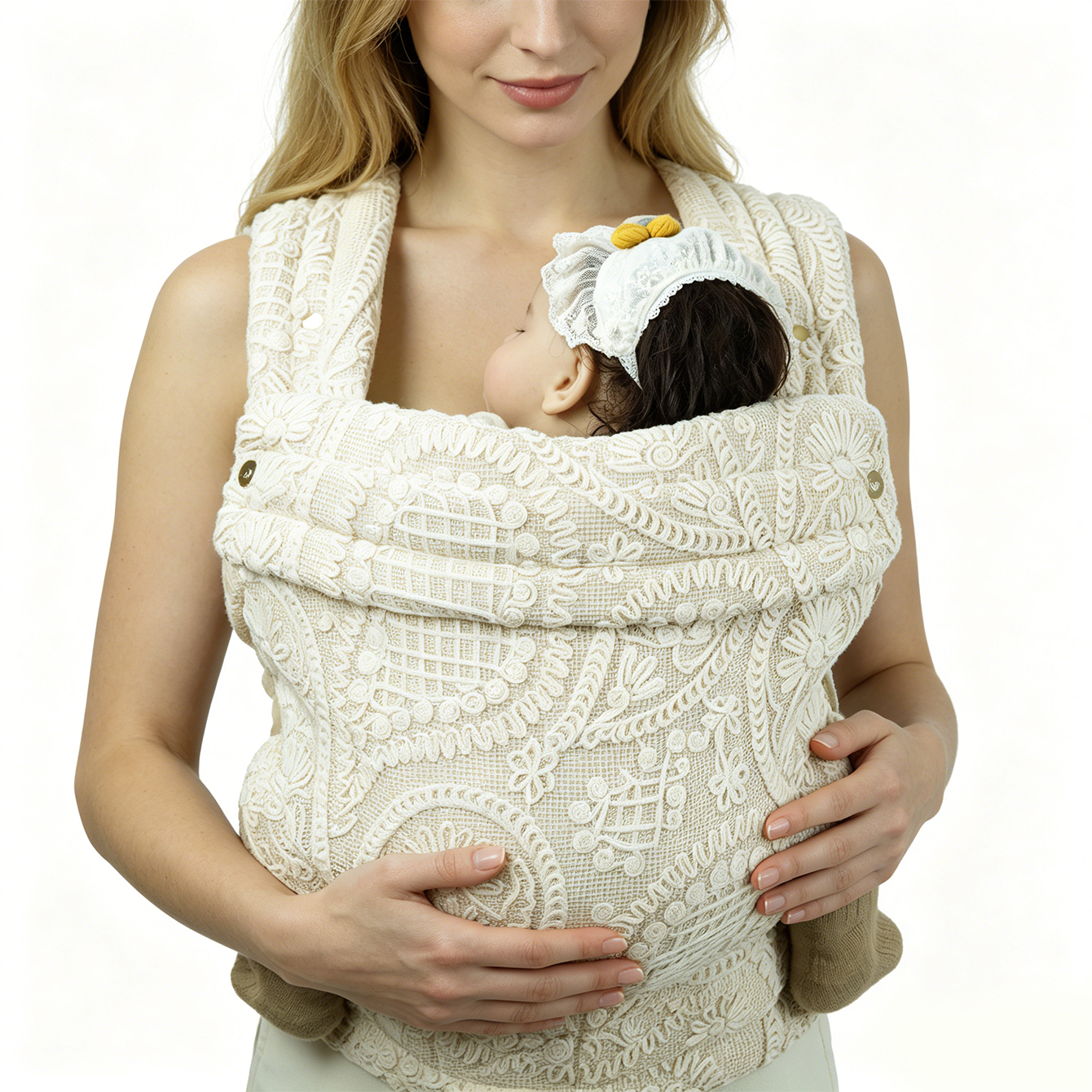 CPC Certified Ergonomic Baby Carrier Foldable Cotton+Polyester Adjustable 3