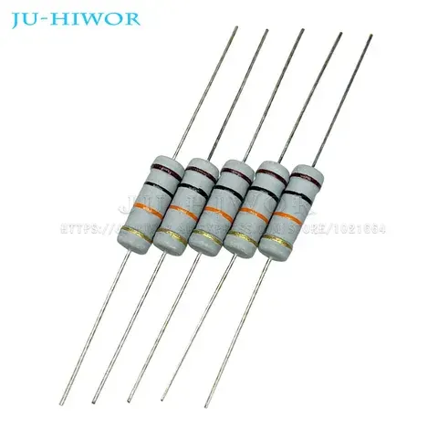 20 Stück 3 W 5 % Metalloxid-Kohlenstoffschichtwiderstand 10