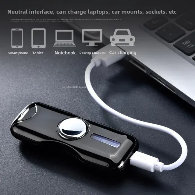 New Unusual Fidget Spinner Dual Arc Lighter 4