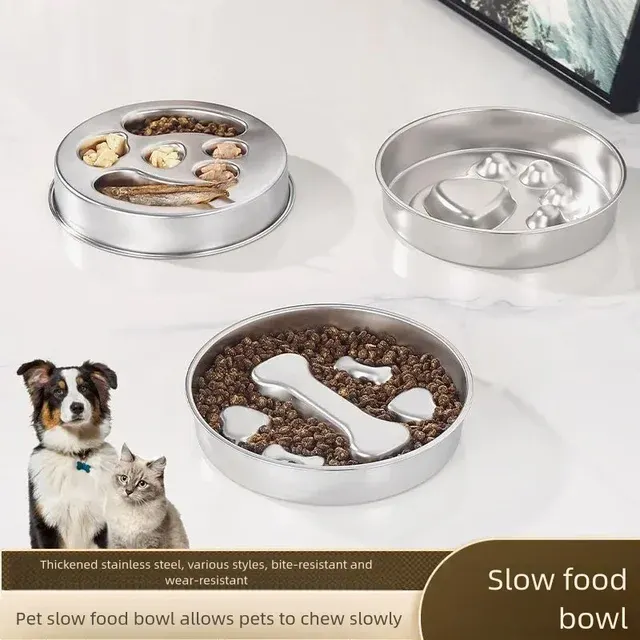 Stainless Steel Slow Feeder Bowl 3