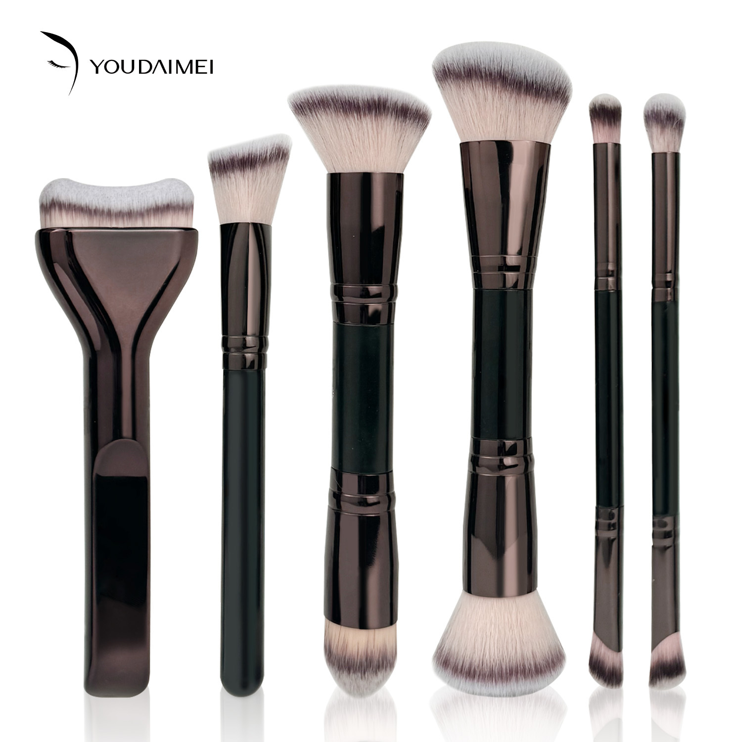 6-Piece Double-Ended Makeup Brush Set 2