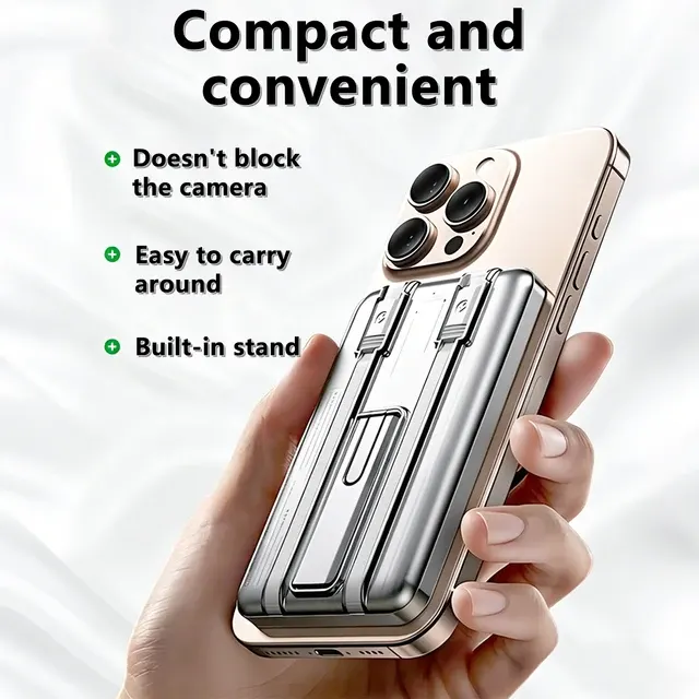 Dünne magnetische Powerbank, 5000 mAh 4