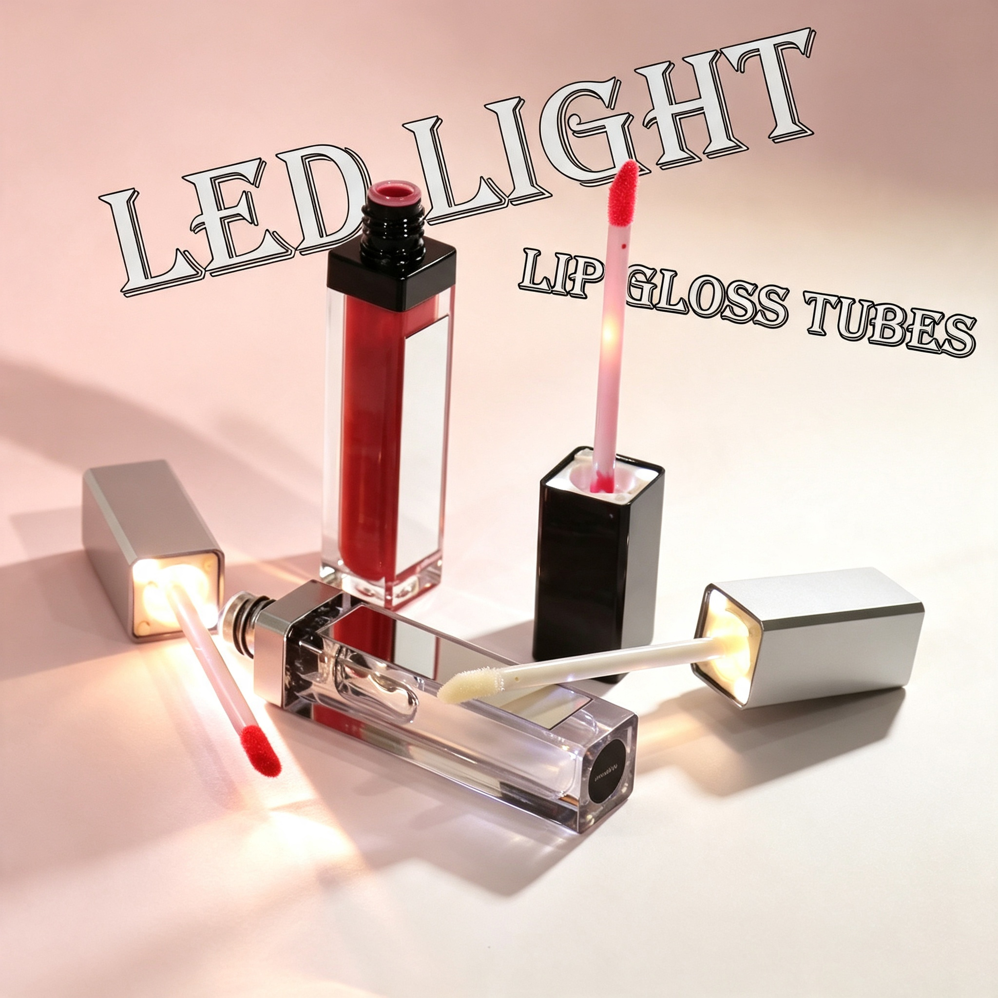 Creamy LED Lip Gloss with Mirror Waterproof 2