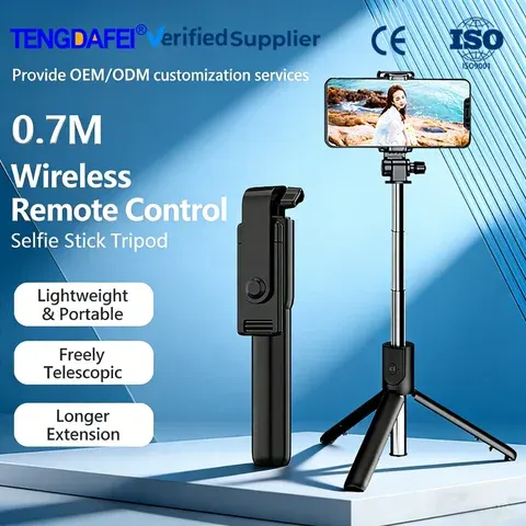 Faltbarer Teleskop-Selfie-Stick mit Stativ