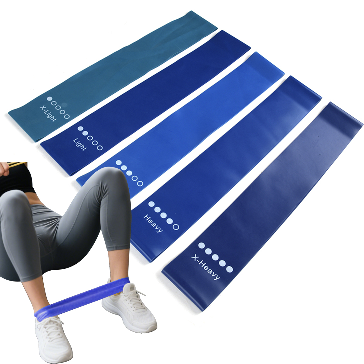 Printed Anti-Slip Fitness Bands Mini Theraband Resistance Loop 4