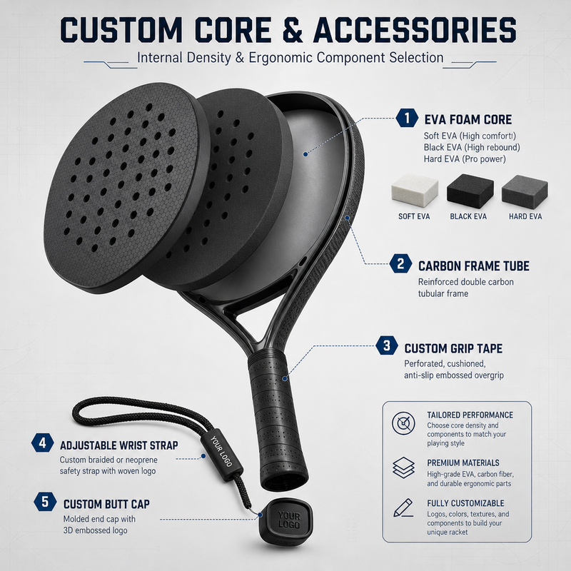 Ultra-Light Full Carbon Fiber Padel Racket 4