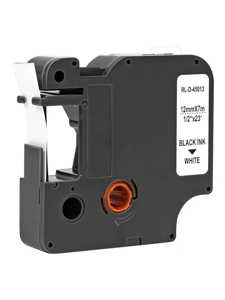 45013 Etikettenband Kompatibel mit Dymo D1 Bändern 12mm