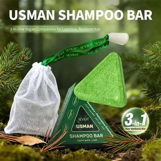 Anti-Haarausfall Shampoo-Riegel 120g Pflanzenextrakt 4