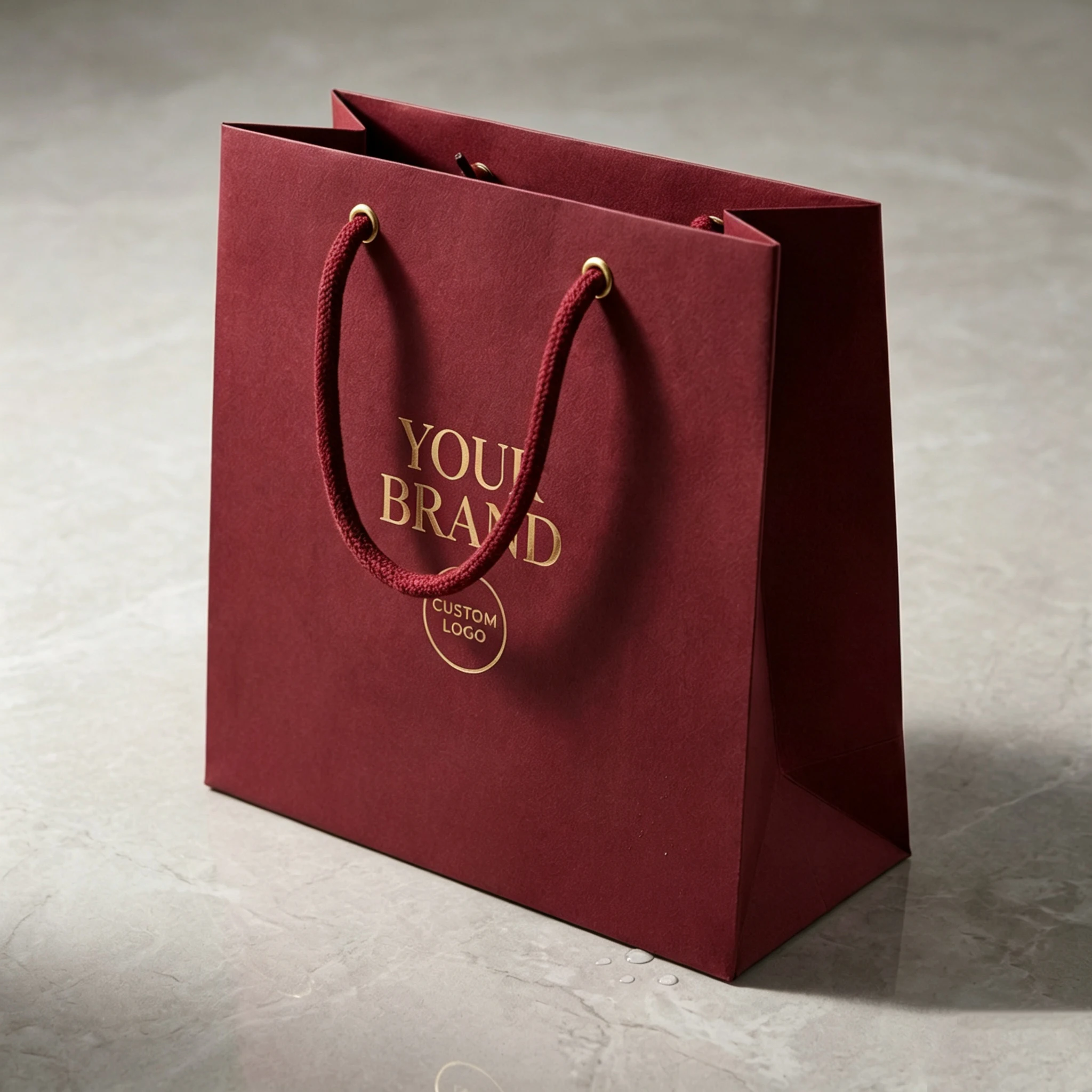 Edle Boutique-Geschenktasche mit Griffen