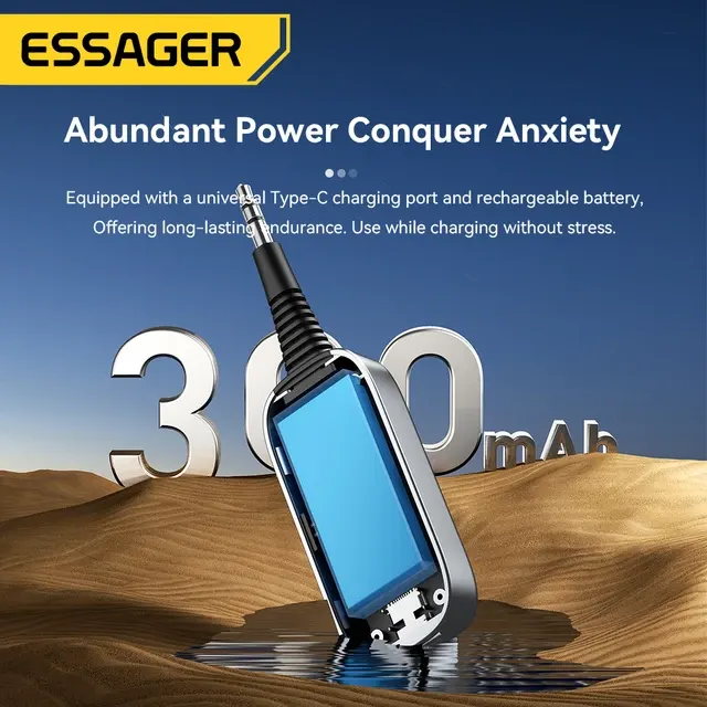Essager 2-in-1 Bluetooth 5.1 Audio-Empfänger-Sender 3 5-mm-Klinke mit 4