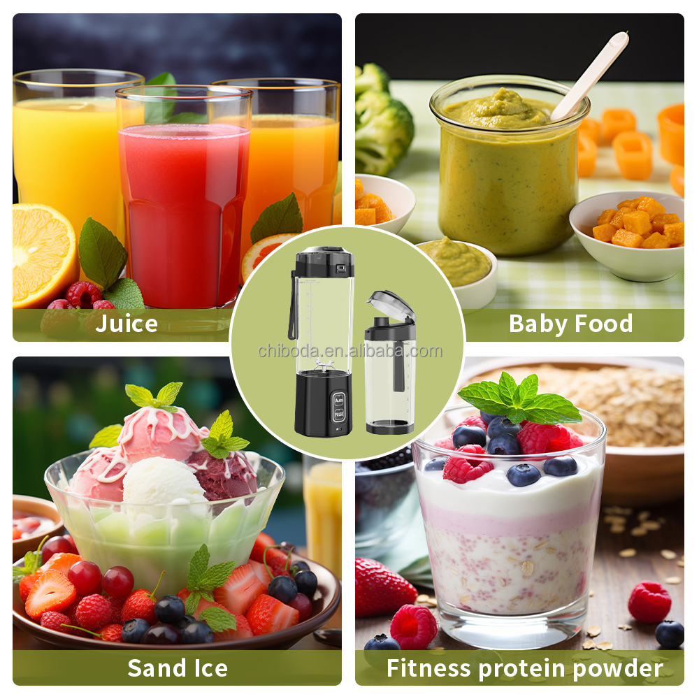 Electric Portable Juicer Blender 360W 6000mAh 700ML USB 4